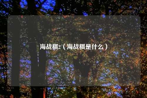 海战棋2（海战棋是什么）