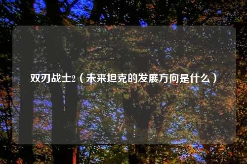 双刃战士2（未来坦克的发展方向是什么）