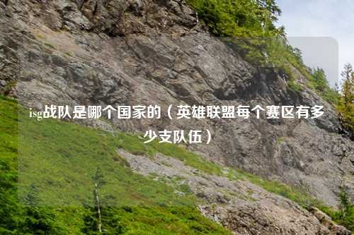 isg战队是哪个国家的（英雄联盟每个赛区有多少支队伍）