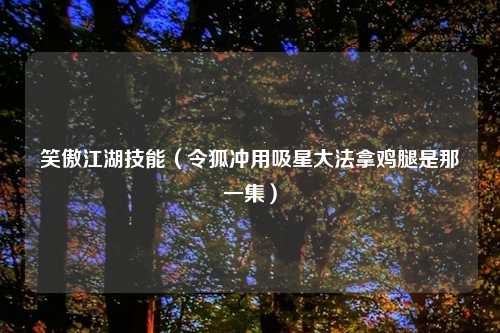 笑傲江湖技能（令狐冲用吸星大法拿鸡腿是那一集）