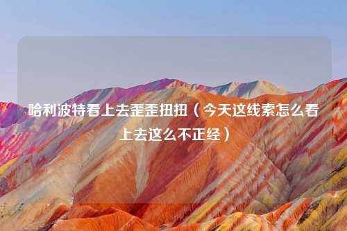 哈利波特看上去歪歪扭扭（今天这线索怎么看上去这么不正经）