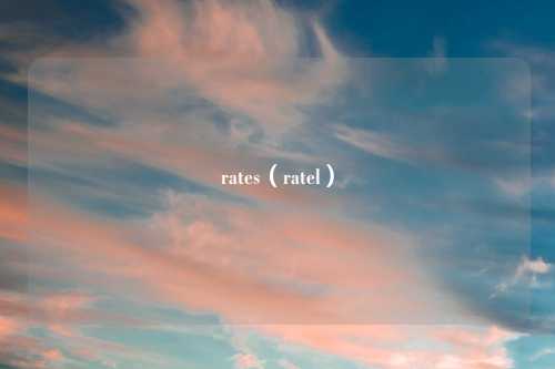 rates（ratel）