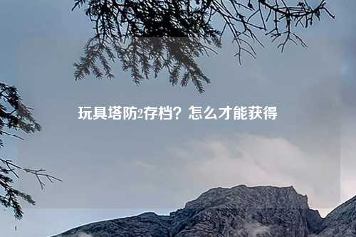 玩具塔防2存档？怎么才能获得