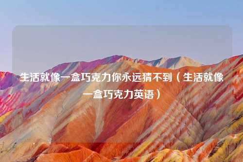 生活就像一盒巧克力你永远猜不到（生活就像一盒巧克力英语）