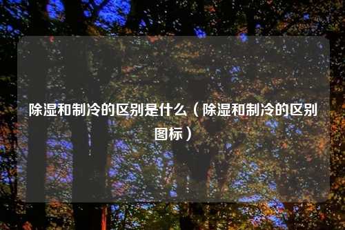 除湿和制冷的区别是什么（除湿和制冷的区别图标）