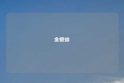 金蟾蜍