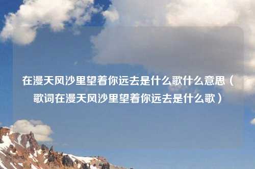 在漫天风沙里望着你远去是什么歌什么意思（歌词在漫天风沙里望着你远去是什么歌）