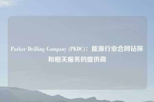 Parker Drilling Company (PKDC)：能源行业合同钻探和相关服务的提供商