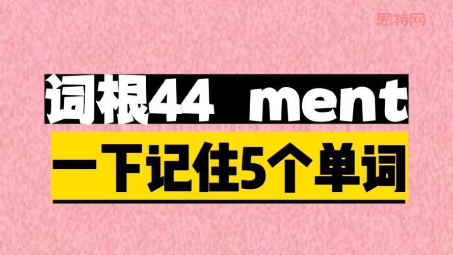 深入剖析ment：词根、词义与实际应用实例