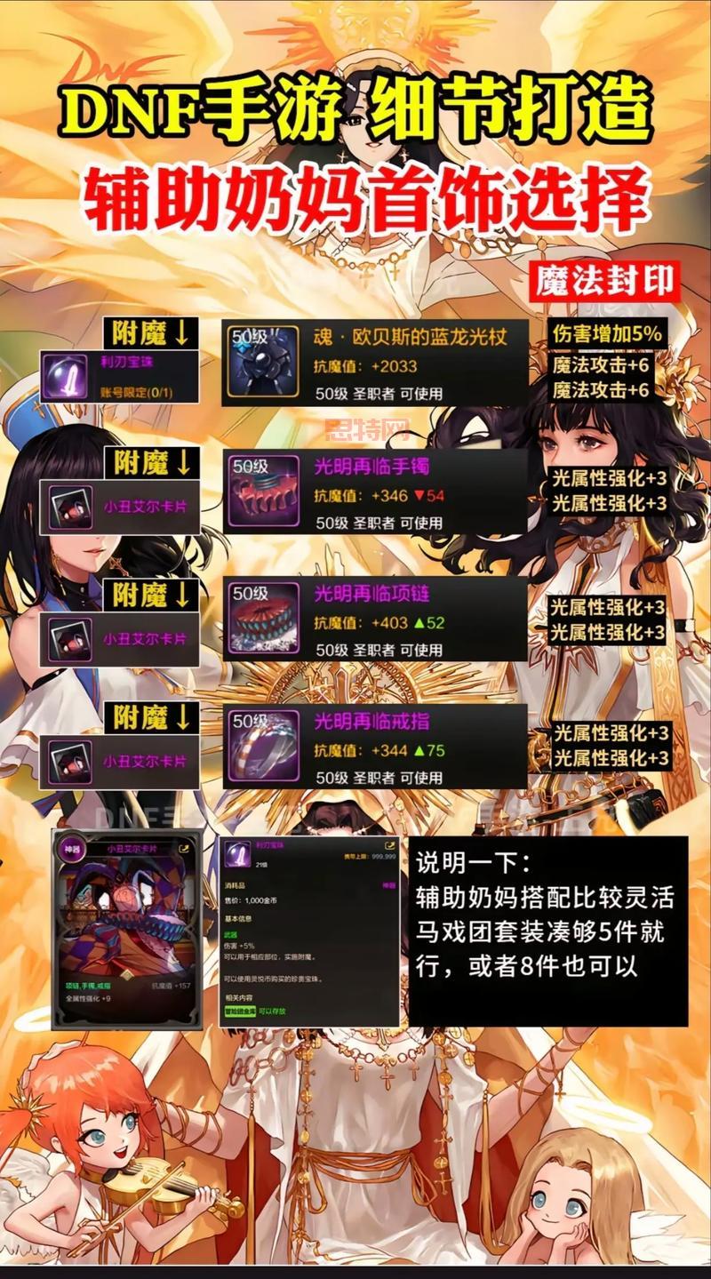 dnf女圣骑毕业装备大揭秘，打造最强辅助就靠它！