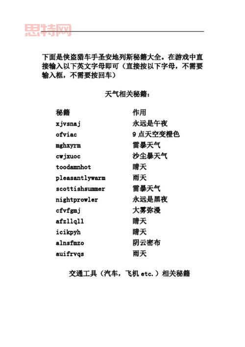 想找侠盗猎车全部秘籍？这篇文章一次给你！