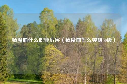 镇魔曲什么职业厉害（镇魔曲怎么突破50级）