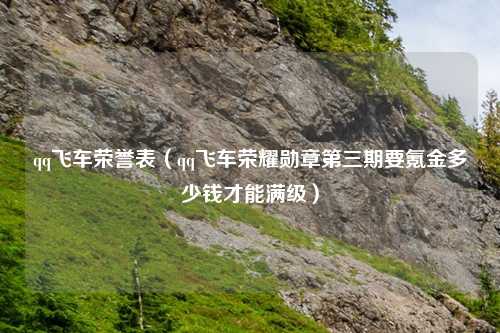 qq飞车荣誉表（qq飞车荣耀勋章第三期要氪金多少钱才能满级）
