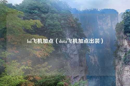 lol飞机加点（dota飞机加点出装）
