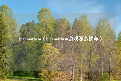 bikemayhem（bikemayhem游戏怎么换车）
