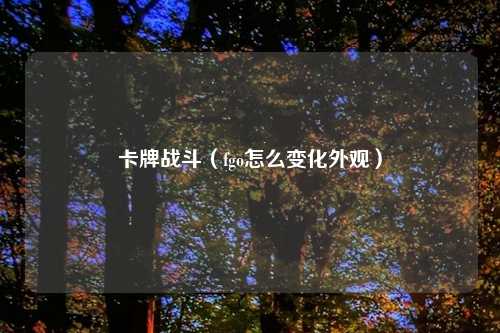 卡牌战斗（fgo怎么变化外观）