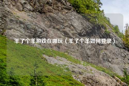 羊了个羊游戏在哪玩（羊了个羊如何登录）