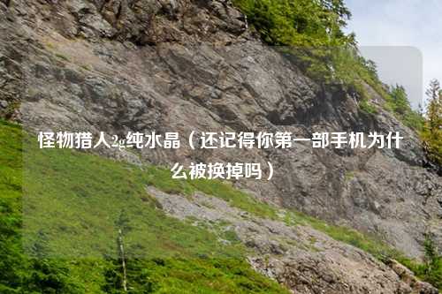 怪物猎人2g纯水晶（还记得你第一部手机为什么被换掉吗）