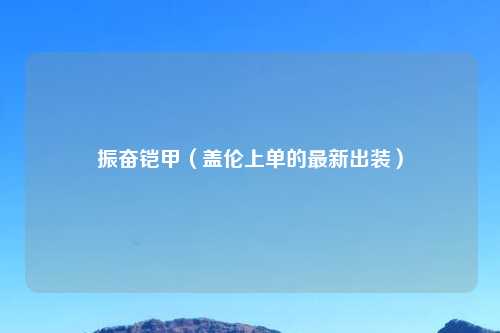 振奋铠甲（盖伦上单的最新出装）