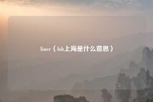 liner（fob上海是什么意思）