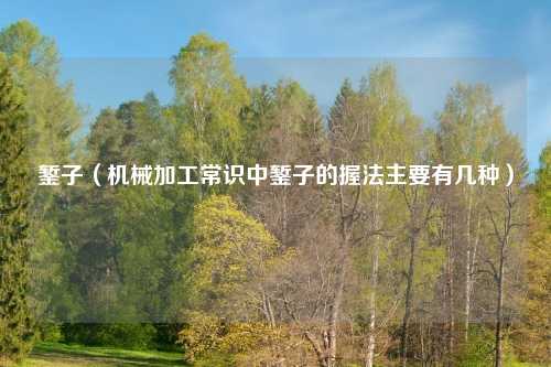 錾子（机械加工常识中錾子的握法主要有几种）