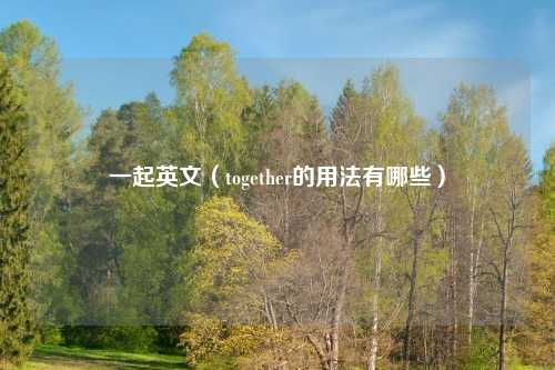 一起英文（together的用法有哪些）