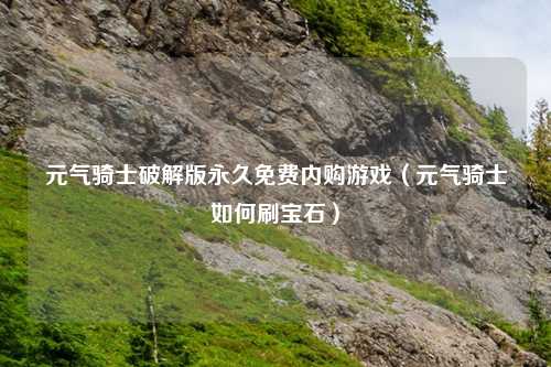 元气骑士破解版永久免费内购游戏（元气骑士如何刷宝石）