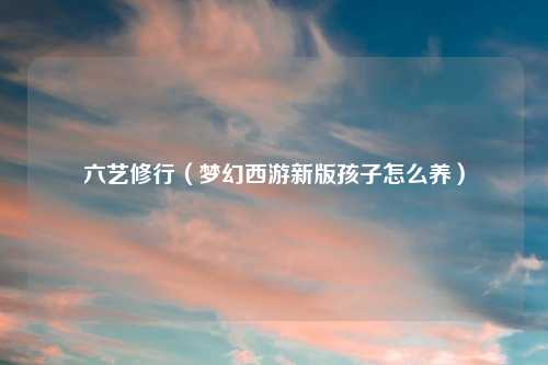 六艺修行（梦幻西游新版孩子怎么养）