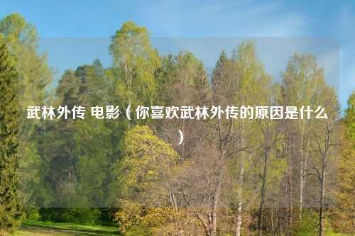 武林外传 电影（你喜欢武林外传的原因是什么）