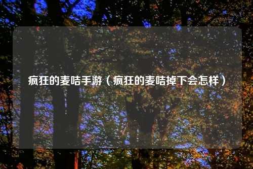 疯狂的麦咭手游（疯狂的麦咭掉下会怎样）