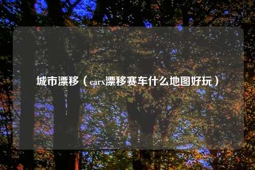 城市漂移（carx漂移赛车什么地图好玩）