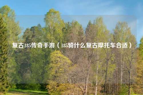 复古185传奇手游（185骑什么复古摩托车合适）