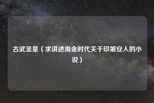 古武圣皇（求讲述淘金时代关于印第安人的小说）