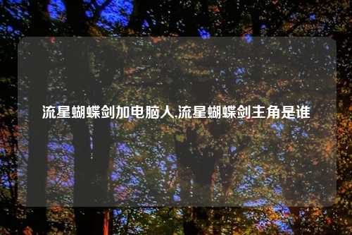 流星蝴蝶剑加电脑人,流星蝴蝶剑主角是谁