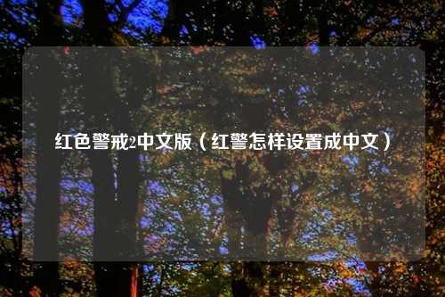 红色警戒2中文版（红警怎样设置成中文）