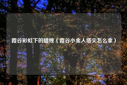霞谷彩虹下的蜡烛（霞谷小金人塔尖怎么拿）