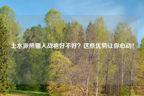 土水派熊猫人战袍好不好？这些优势让你心动！