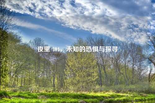 夜里 404，未知的恐惧与探寻